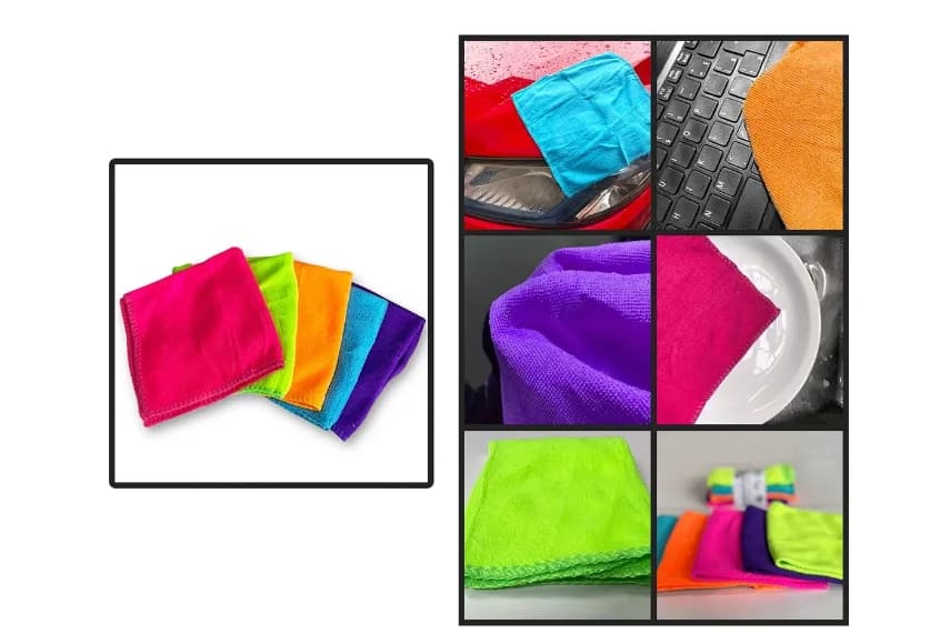 30x30 Anti-risk Flannel Automotive Microfiber Cloth (5 Uni) - Neverdie Store — view 2