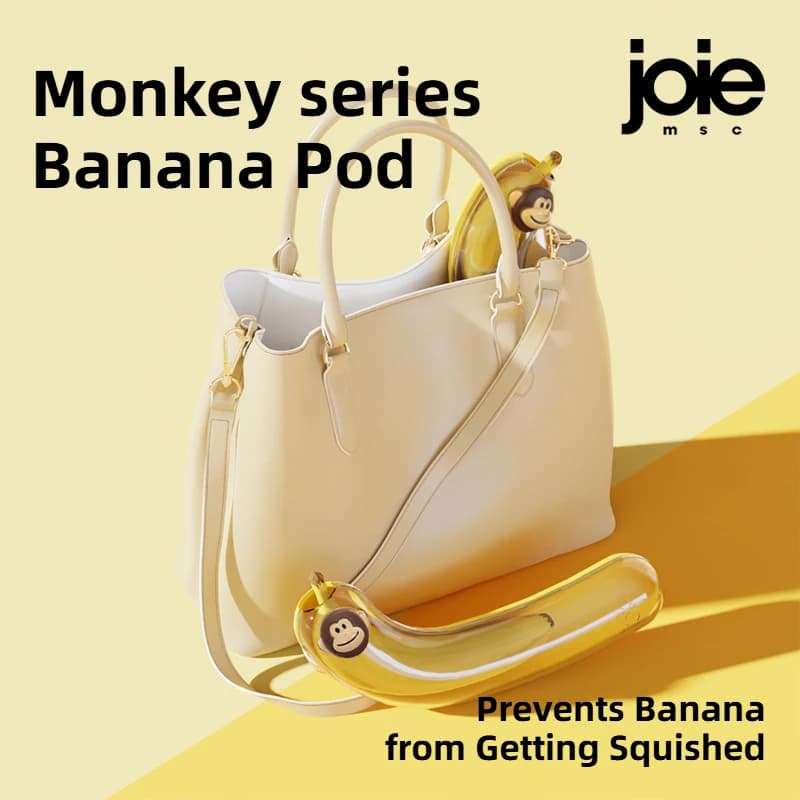 Joie Monkey Series Banana hanger Banana Holder Bowl  Fruit Basket BPA Free Fruit Bowl Plate Kitchen Storage Rack Organizer — view 3