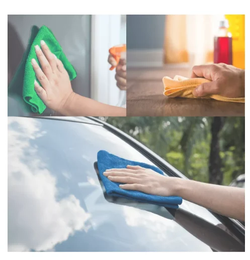 30x30 Anti-risk Flannel Automotive Microfiber Cloth (5 Uni) - Neverdie Store — view 4