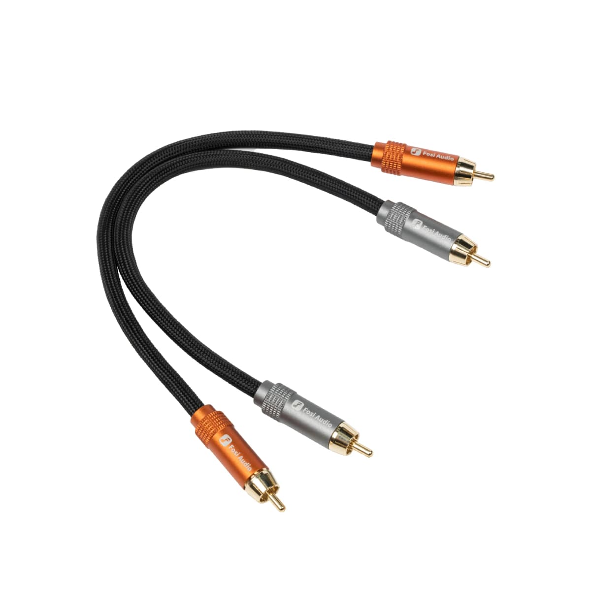 Fosi Audio Brand Nylon Braided Hi-Fi Speaker Cable Wire with Gold-Plated Banana Tip Plugs - 1.8m*2/0.3m*2 — view 4