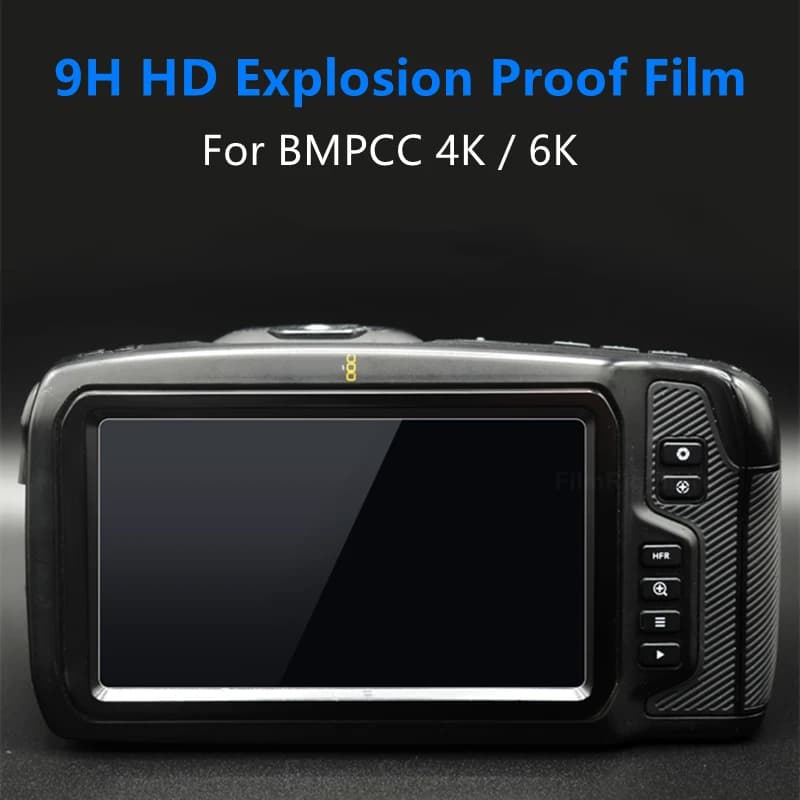 BMPCC 4K Glass BMPCC 6K Camera 9H Camera Tempered Glass LCD Screen Protector for Blackmagic Design Pocket Cinema Camera 4K