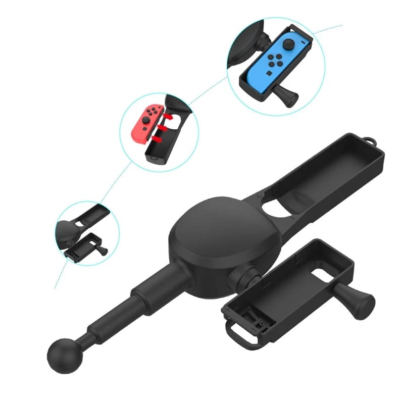For Nintendo Switch Fishing Rod Fishing Star SWITCH Fishing Game Accessories For Joy-con Controller handle storage — view 6