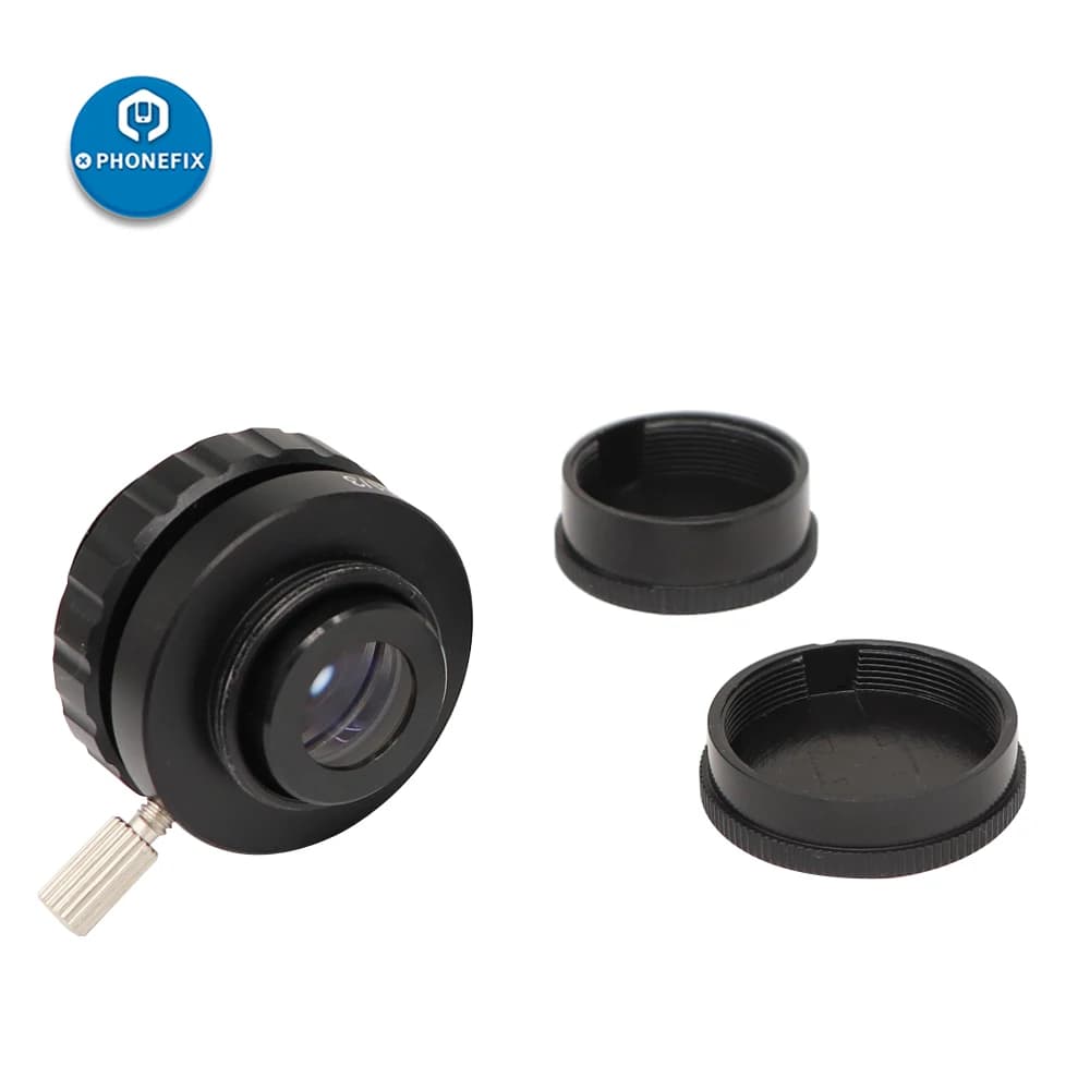 0.3X 0.5X 0.35x Adaptador C-Mount Lens TV1/2 1/3 CTV Adapter For Trinocular Focal Lens Stereo Digital Microscope HDMI VGA Camera — view 5