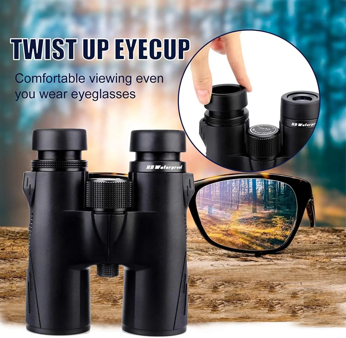 Svbony SV47 Binoculars 8x42/10x42 HD Waterproof BirdWatching Moncular Telescope for Adults FMC Bak4 Prism for Hunting Camping — view 5