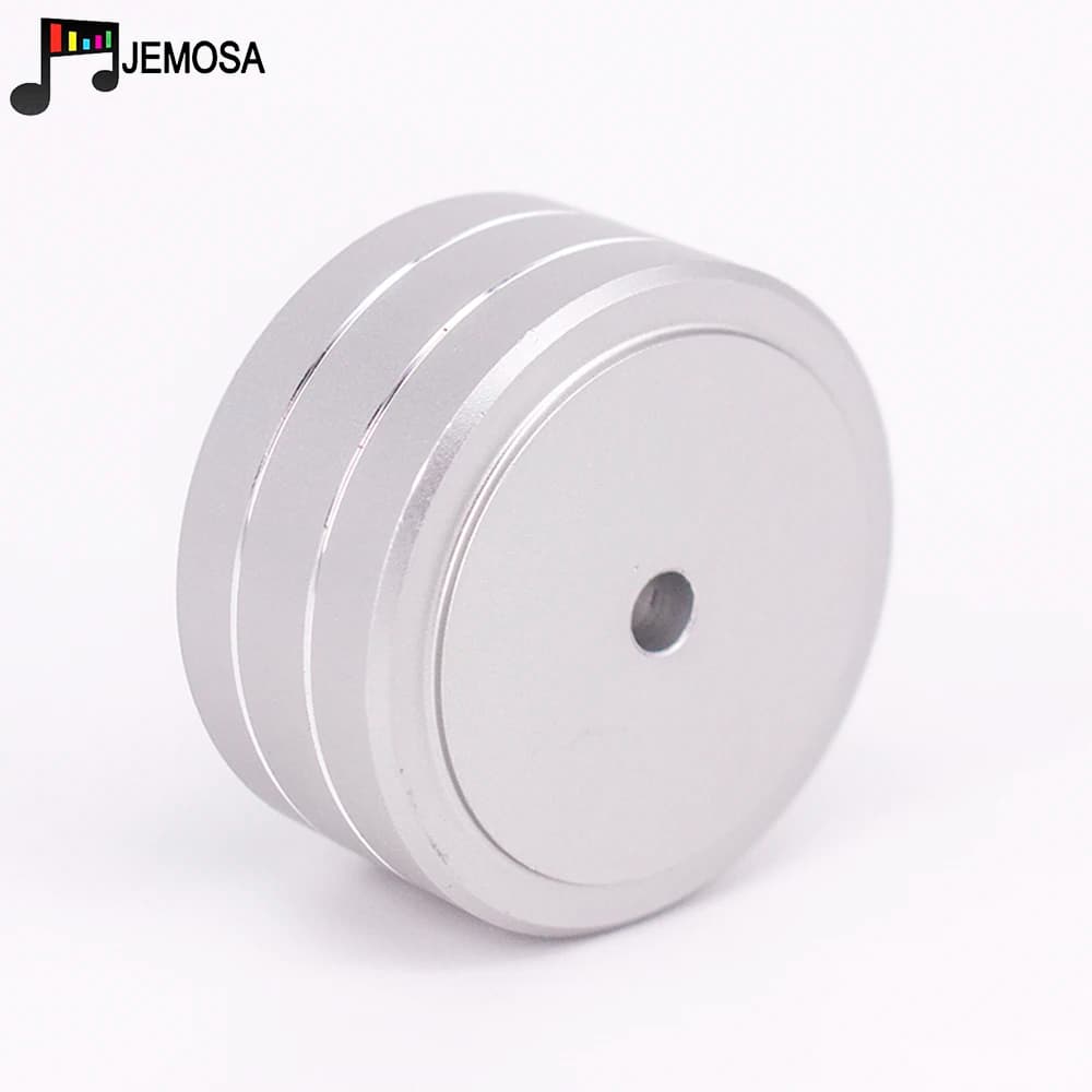 4PCS 40*20mm Aluminum Amplifier Feet Shock Absorber Amplifier Rubber Feet HIFI Turntable Feet Audio Speaker Isolation Feet Pad — view 5