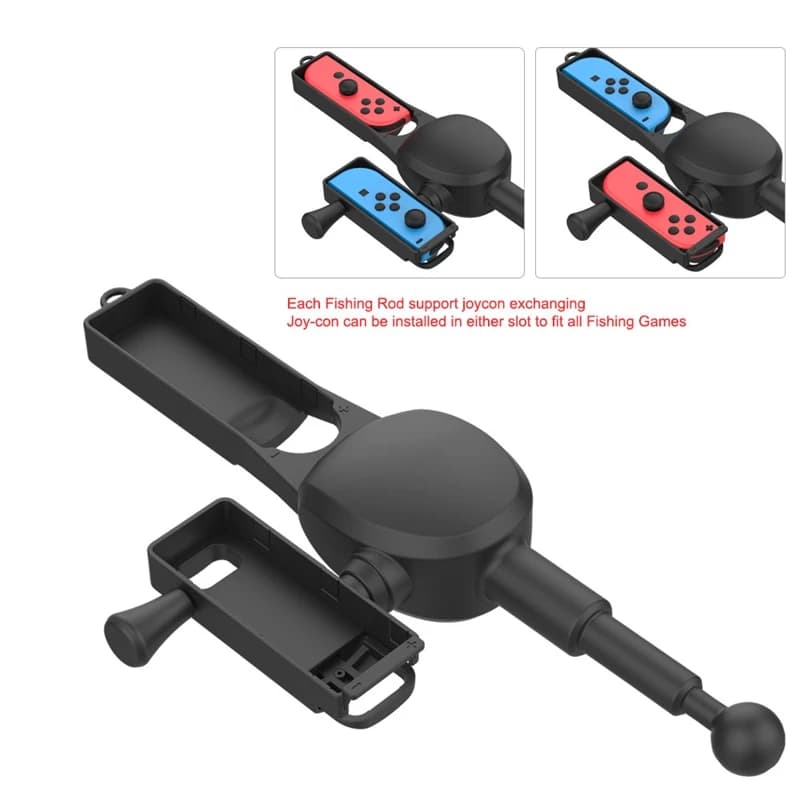 For Nintendo Switch Fishing Rod Fishing Star SWITCH Fishing Game Accessories For Joy-con Controller handle storage — view 2