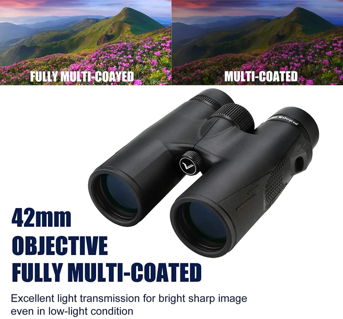 Svbony SV47 Binoculars 8x42/10x42 HD Waterproof BirdWatching Moncular Telescope for Adults FMC Bak4 Prism for Hunting Camping — view 3