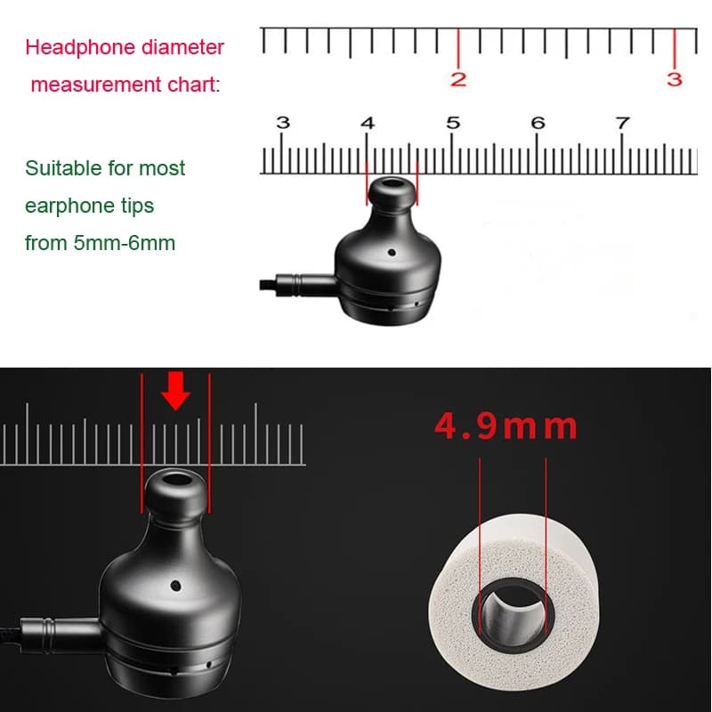 20Pairs ANJIRUI T400 Memory Foam Eartips (S M L) 4.9mm Sponge Earbuds Noise Isolation Ear Tips For In-ear Earphone Eapads — view 4
