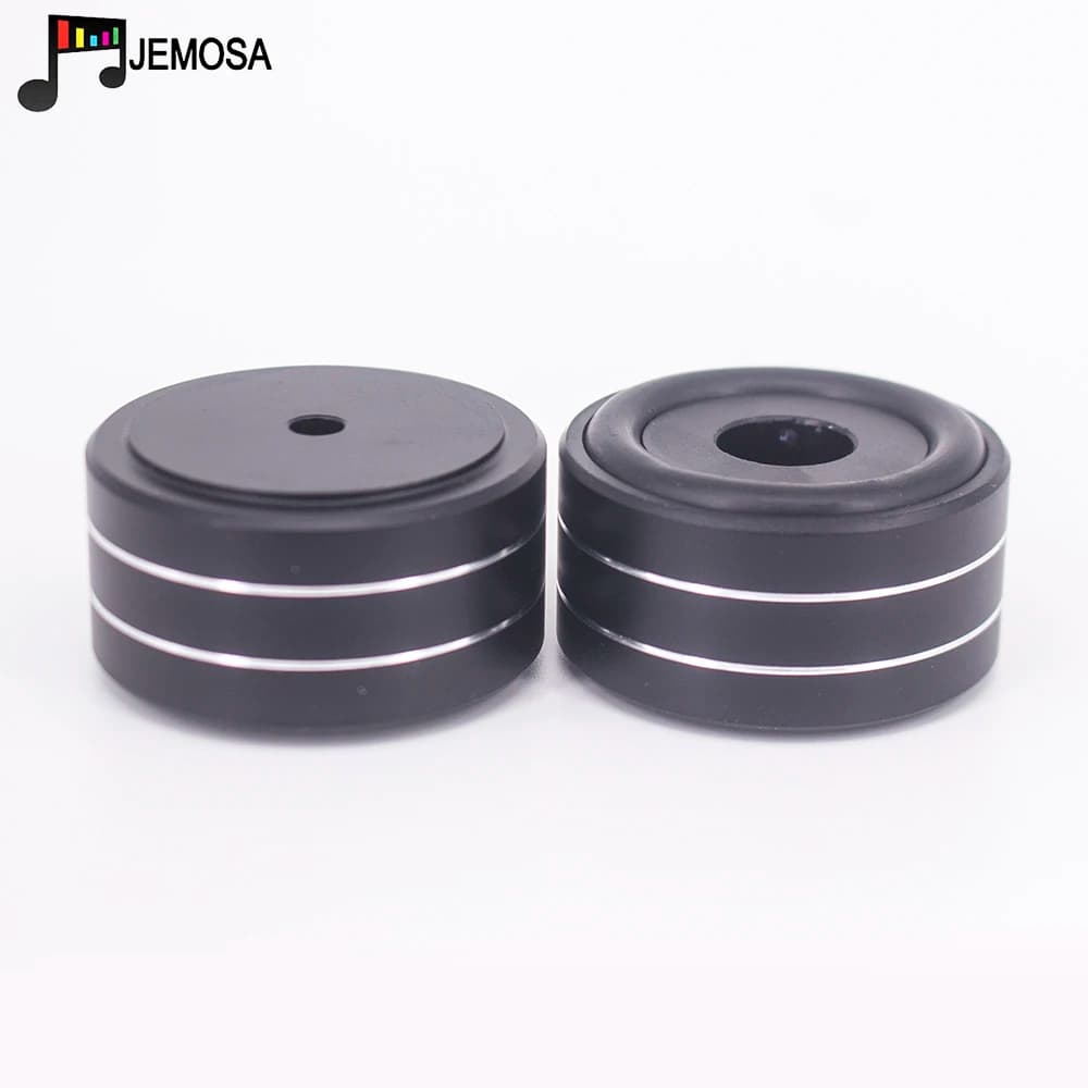 4PCS 40*20mm Aluminum Amplifier Feet Shock Absorber Amplifier Rubber Feet HIFI Turntable Feet Audio Speaker Isolation Feet Pad — view 2