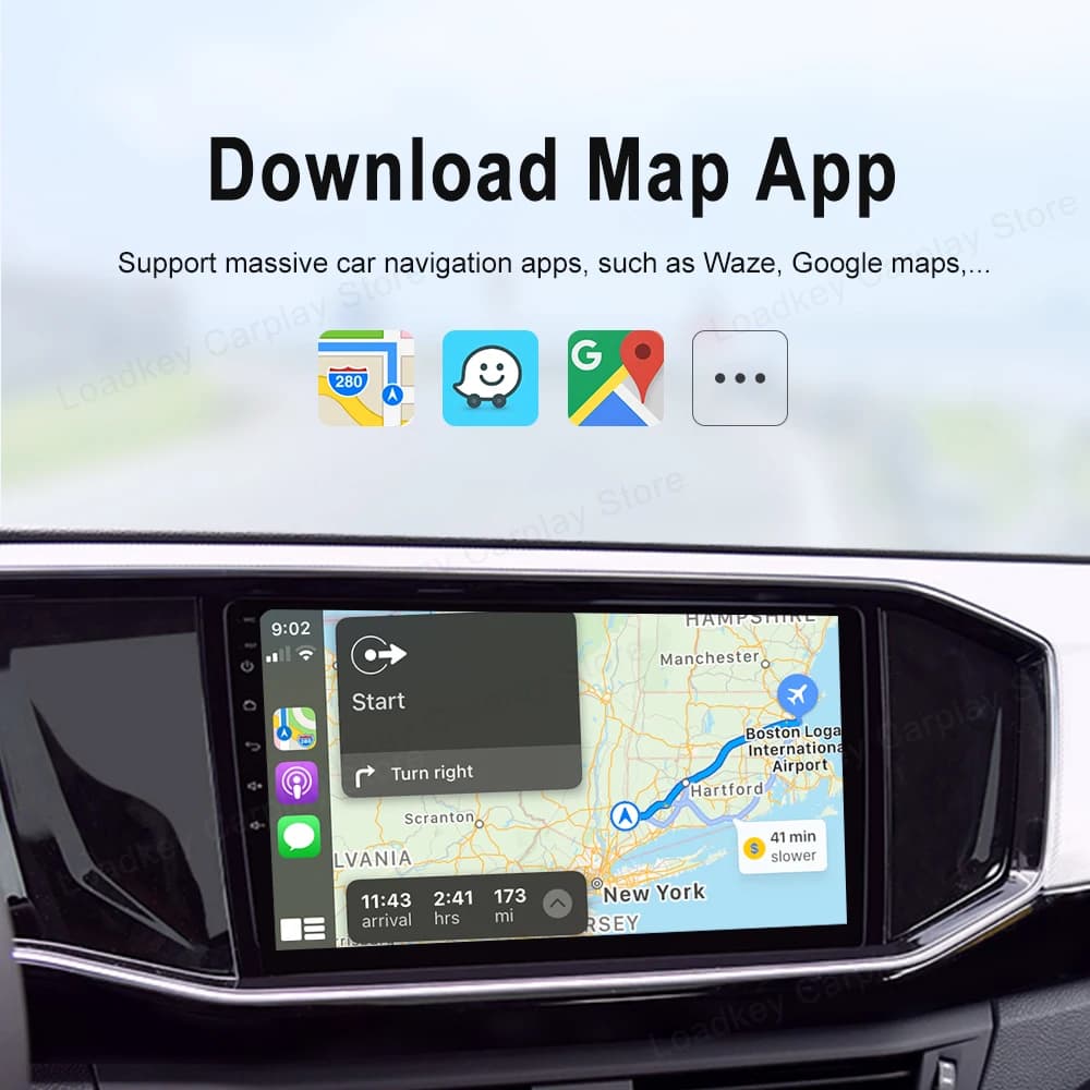 LoadKey & Carlinkit Wired & Wireless CarPlay Wireless Android Auto Dongle for Modify Android Screen Car Ariplay Smart Link IOS15 — view 4