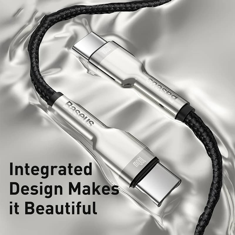 Baseus 100W USB C to USB Type C Cable for MacBook Pro QC 4.0 PD USB C Fast Charger Cable for Xiaomi Redmi For iPhone 15 Plus Pro — view 2
