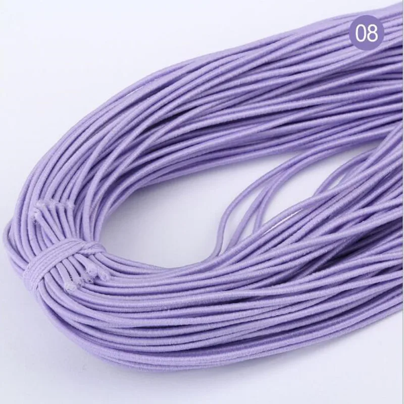 1mm Colorful High-Elastic Round Elastic Band Round Elastic Rope Rubber Band Elastic Line DIY Sewing Jewelry Accessories 9yards — view 4