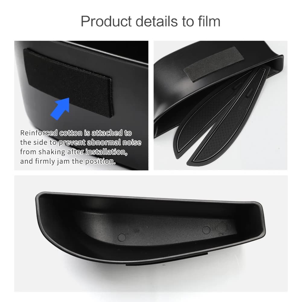 Smabee for VW ID.4 ID4 ID 4 Door Handle Storage Box Accessories Front Rear Door Holder Tray Car Organizer Container — view 4