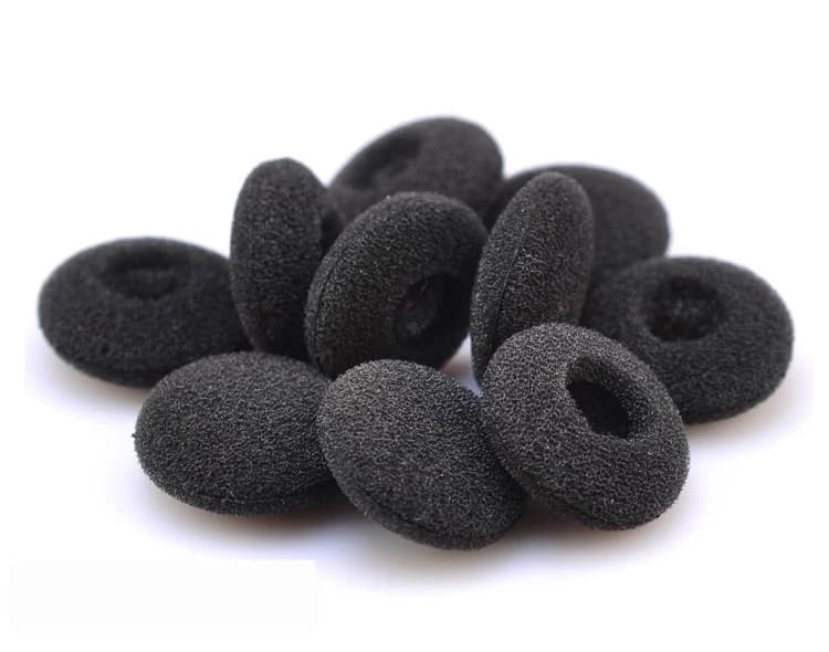 25pairs 50pcs 18mm Foam Earbud earphone earbuds Tips Headphone Ear pads cushion Replacement Sponge Covers For Earphone MP3 MP4 — view 3
