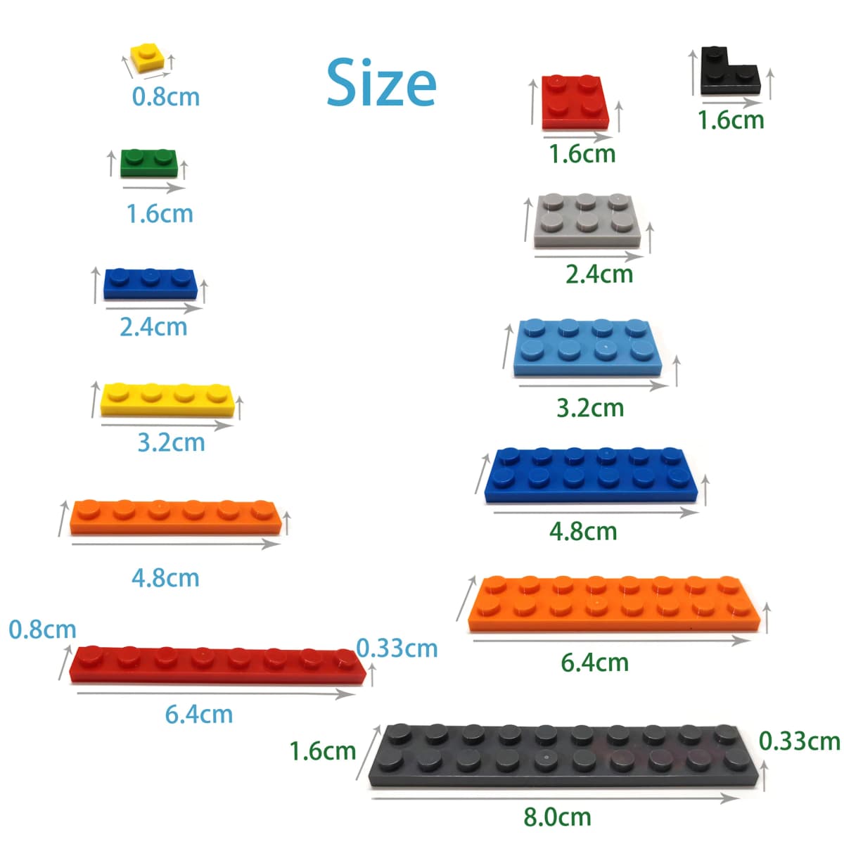 10pcs 4x10 Dots DIY Building Blocks Thin Figures Bricks Educational Creative Toys for Children Size Compatible With 3030 — view 5