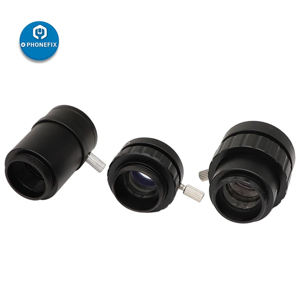 0.3X 0.5X 0.35x Adaptador C-Mount Lens TV1/2 1/3 CTV Adapter For Trinocular Focal Lens Stereo Digital Microscope HDMI VGA Camera — view 4