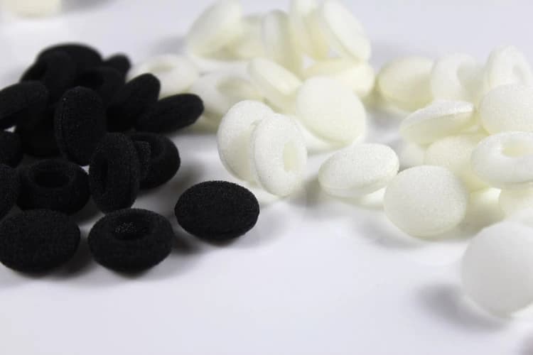 25pairs 50pcs 18mm Foam Earbud earphone earbuds Tips Headphone Ear pads cushion Replacement Sponge Covers For Earphone MP3 MP4 — view 6