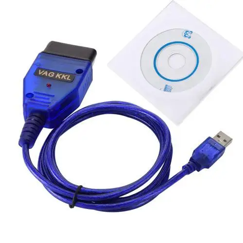 Car USB Vag-Com Interface Cable KKL VAG-COM 409.1 OBD2 II OBD Diagnostic Scanner Auto Cable Aux — view 5