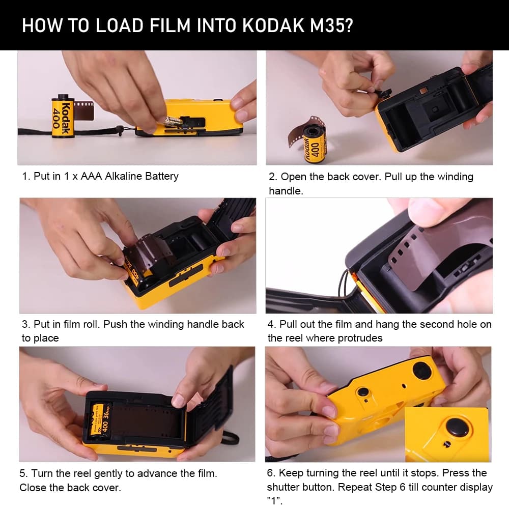 KODAK GOLD 200 35mm Film 36 Exposure per Roll Fit For M35 / M38 Camera (Expiration Date: 01/2025) — view 4