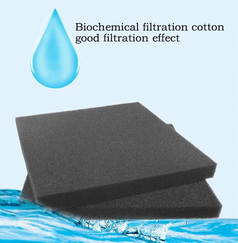 Aquarium Accessories Biochemical Cotton Filter Practical Fish Tank Pond Foam Sponge Filter Black Multiple Size 15 25 35 50PPI — view 5