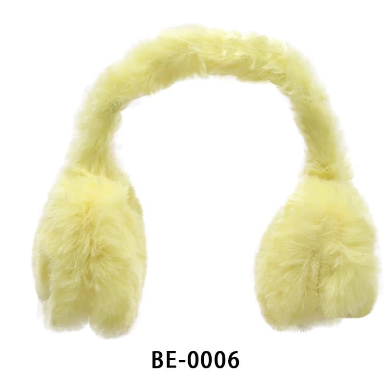 Cute Doll Accessories 18Inch American Doll Hanging  Ear Covering Yellow Cartoon Smile Face Winter Clothes For 43cm New Born Doll — view 5