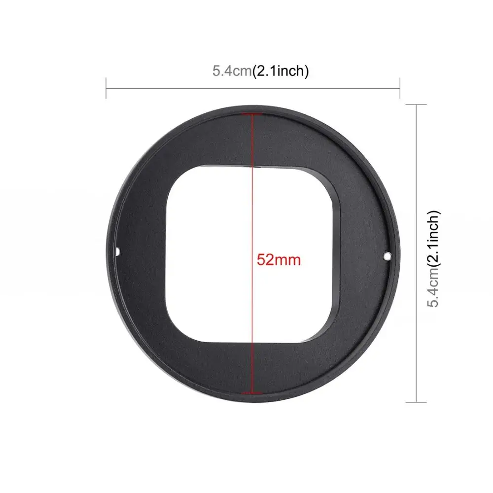 PULUZ 52mm UV Lens Filter Adapter Ring for GoPro HERO12 Black Hero11 Black HERO10 9 Black Camera Photography UV Filter Lens Cap — view 4