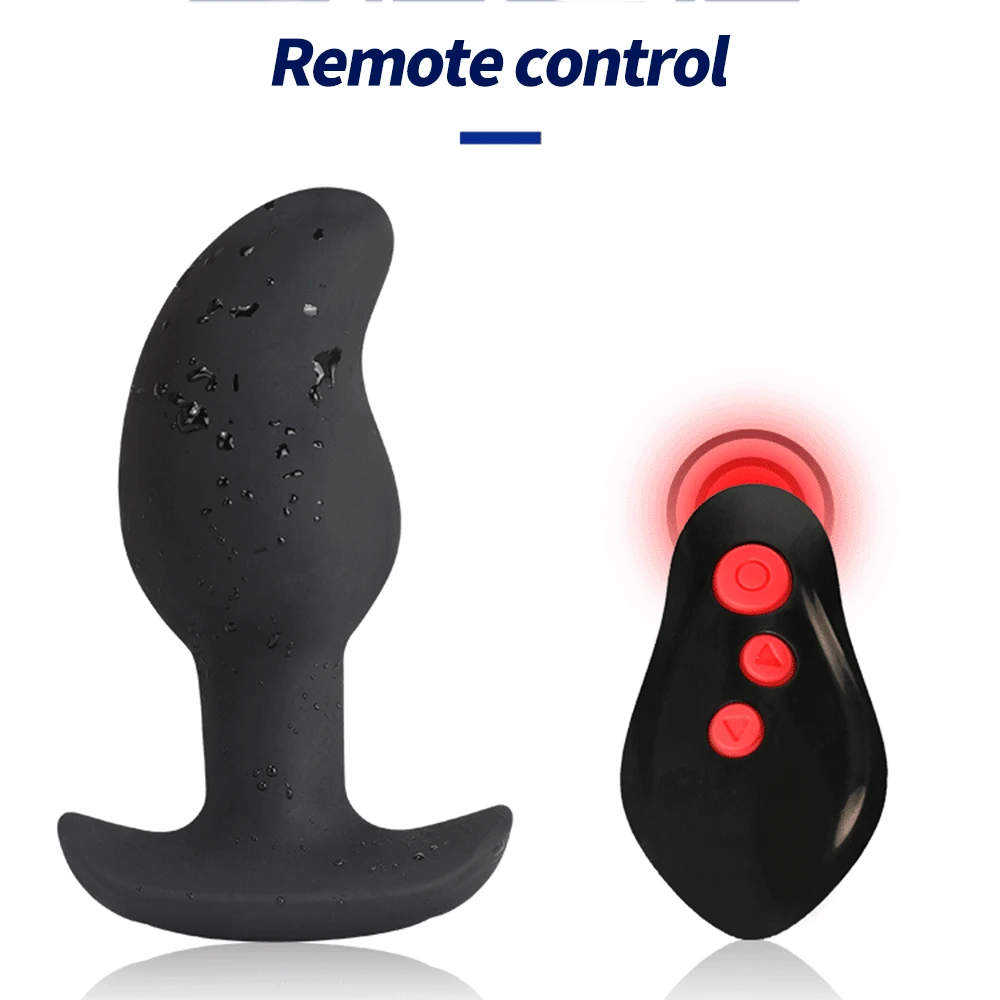 Electro Shock Anal Plug Vibrator Remote Control Dildo Vibrator E-stim G-spot Men Prostate Massage Big Butt Plug Vibrator Sex Toy — view 5