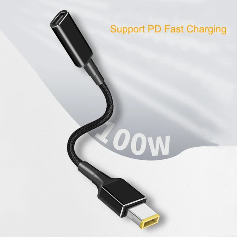 100W USB C PD to DC Universal Laptop Charger Converter Type C Fast Charging Adapter Cable Cord for Asus Lenovo Hp Dell Laptop — view 2