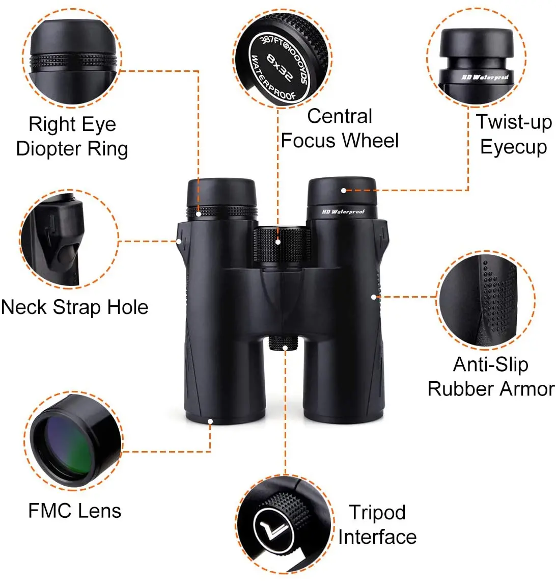 Svbony SV47 Binoculars 8x42/10x42 HD Waterproof BirdWatching Moncular Telescope for Adults FMC Bak4 Prism for Hunting Camping — view 2