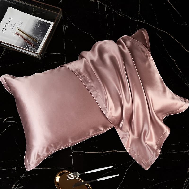 DISANGNI 100% Natural Mulberry Silk Pillowcase for Hair and Skin - Front in Pure Silk & Back in Breathable Lyocell Fiber, 1 Pack — view 2