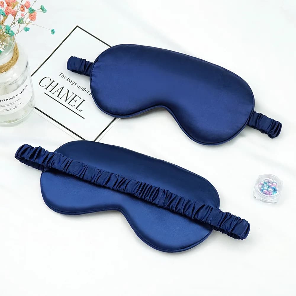 Imitated Silk Eye Patch Shading Sleep Eye Mask Eyepatch Travel Relax Cover Eyeshade Health Sleeping Shield Eye Care Tools — view 6