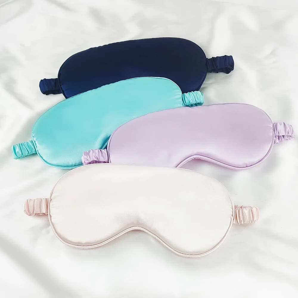 Imitated Silk Eye Patch Shading Sleep Eye Mask Eyepatch Travel Relax Cover Eyeshade Health Sleeping Shield Eye Care Tools — view 4