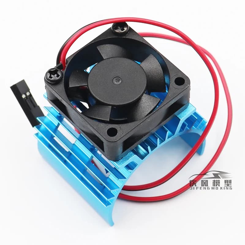 RC Parts Electric Car brushless Motor Heatsink Cover Cooling Fan For 1:10 HSP Remote Control Cars 540 550 3650 Motor Heat Sink — view 5