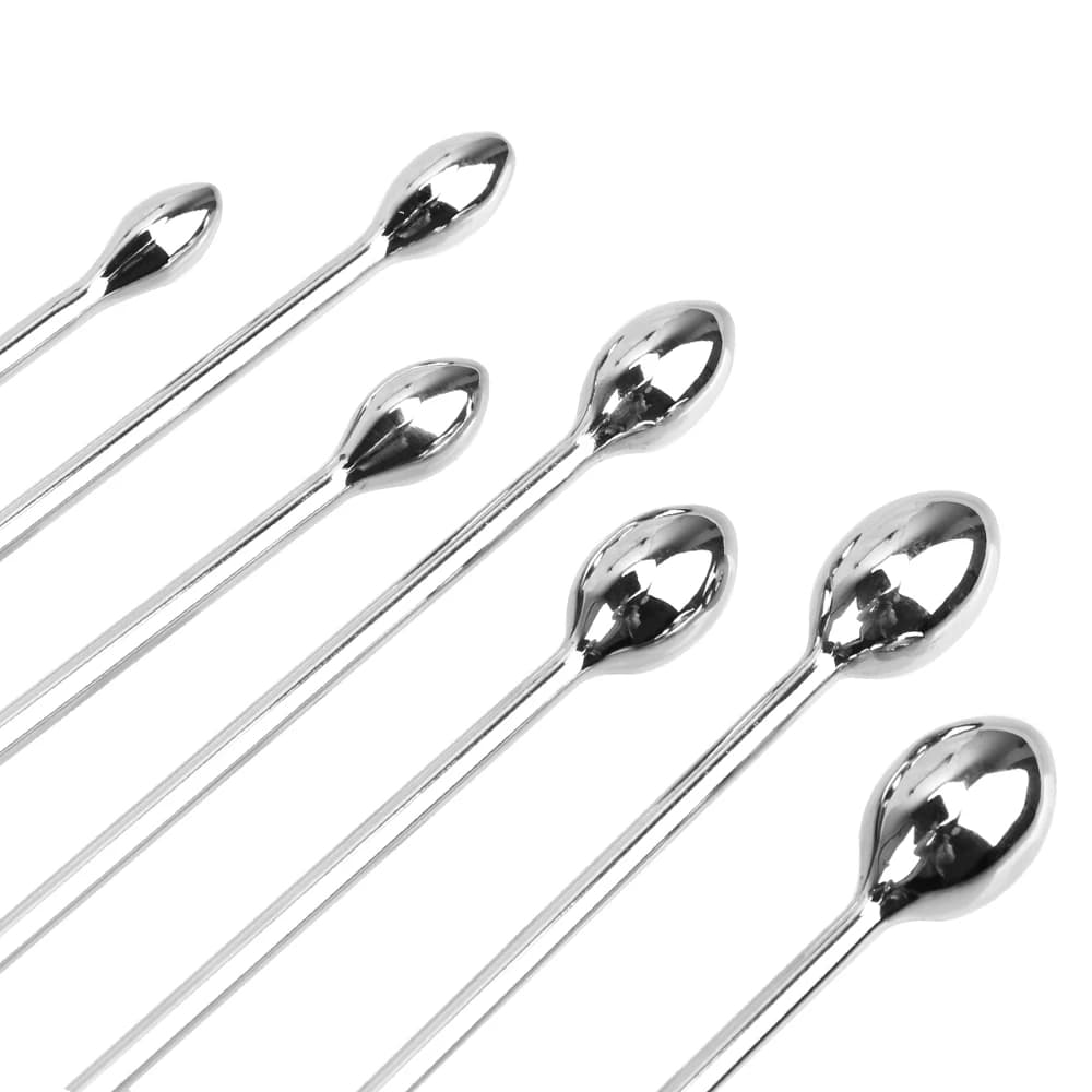 IKOKY Male Urethral Dilator Metal Urethral Catheter Penis Plug Sounding Horse Eye Stimulation Adult Products Sex Toys for Men — view 3