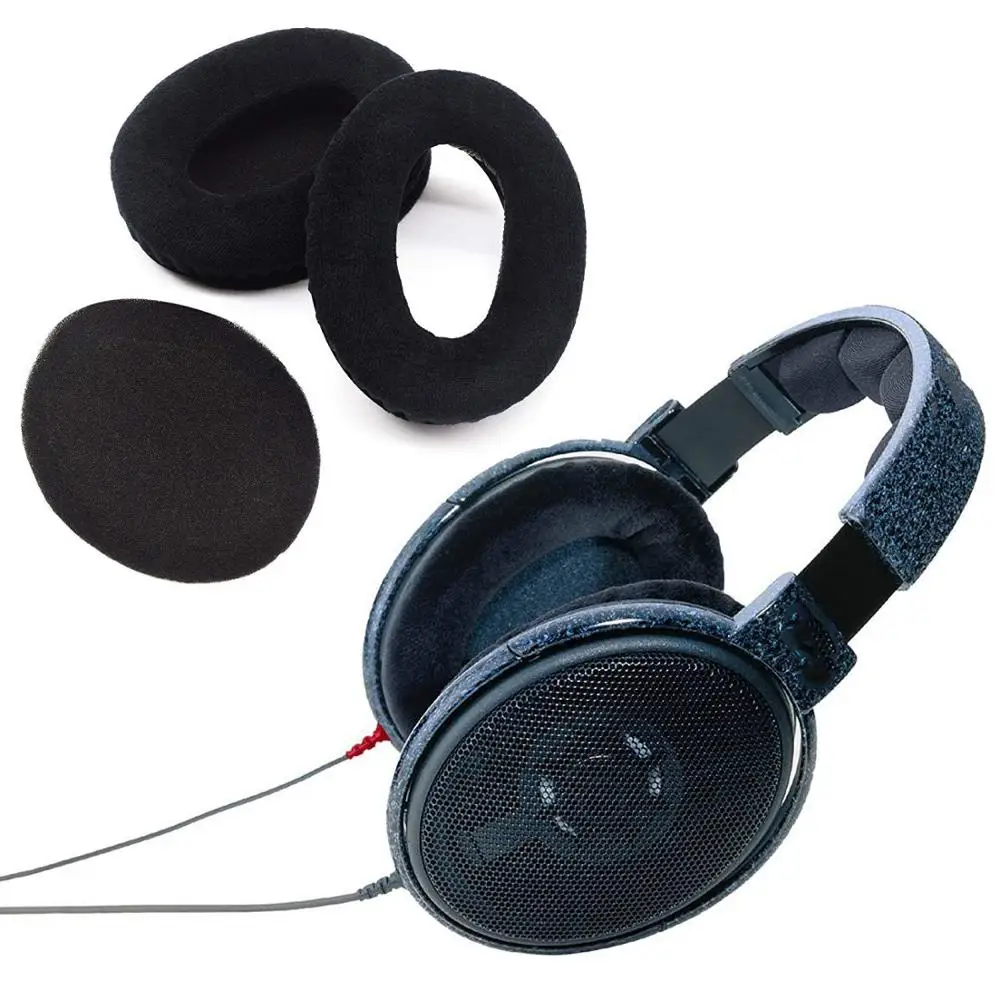 Replacement VELVET Ear Pads for SENNHEISER HD650 HD600 HD580 HD660 S HD565 HD545 Headphones And Headband Cushions Earpad SET — view 6
