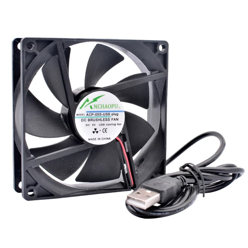 40mm 50mm 60mm 70mm 80mm 92mm 120mm DC5V USB Connector Quiet Cooling Fan for DIY Cooling Router Game TV Box Power Supply — view 4