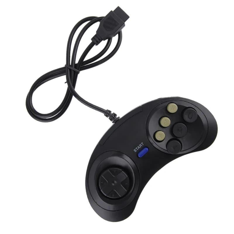 Universal Handle Game Controller Classic Wired 6 Buttons Remote Control For SEGA MD2 PC MAC Mega Drive Gaming Accessories — view 4