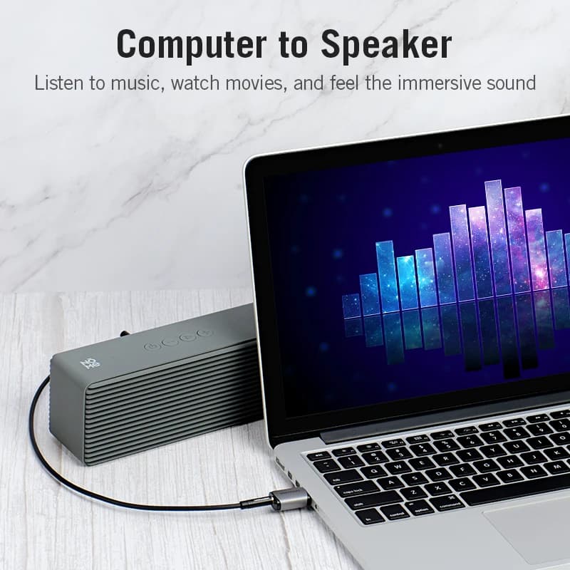 Vention Sound Card USB Audio Interface External Sound card USB Adapter 3.5mm For Laptop Speaker PS4 Earphone USB Mic SoundCard — view 4