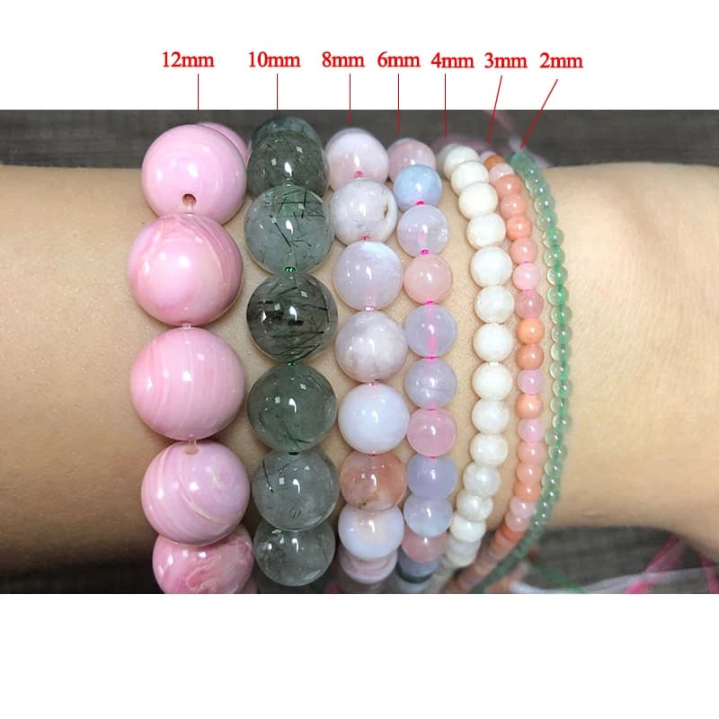Natural Stone Beads Smooth Red Jaspers Round Loose Spacer Beads For Jewelry DIY Making Bracelet Charms 15''Inches 6 8 10 12mm — view 6