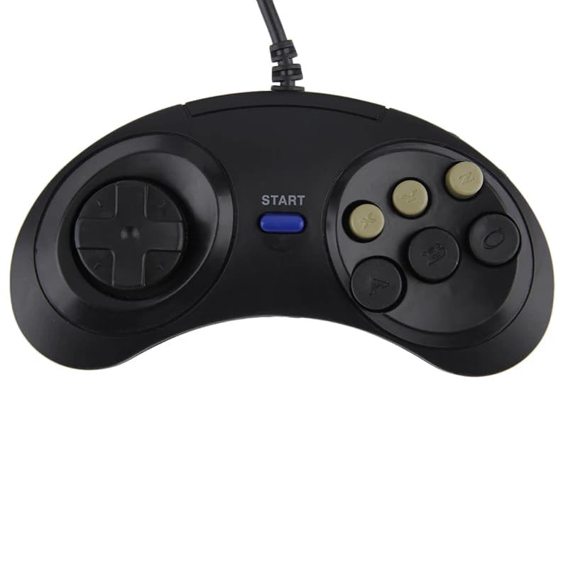 Universal Handle Game Controller Classic Wired 6 Buttons Remote Control For SEGA MD2 PC MAC Mega Drive Gaming Accessories — view 2