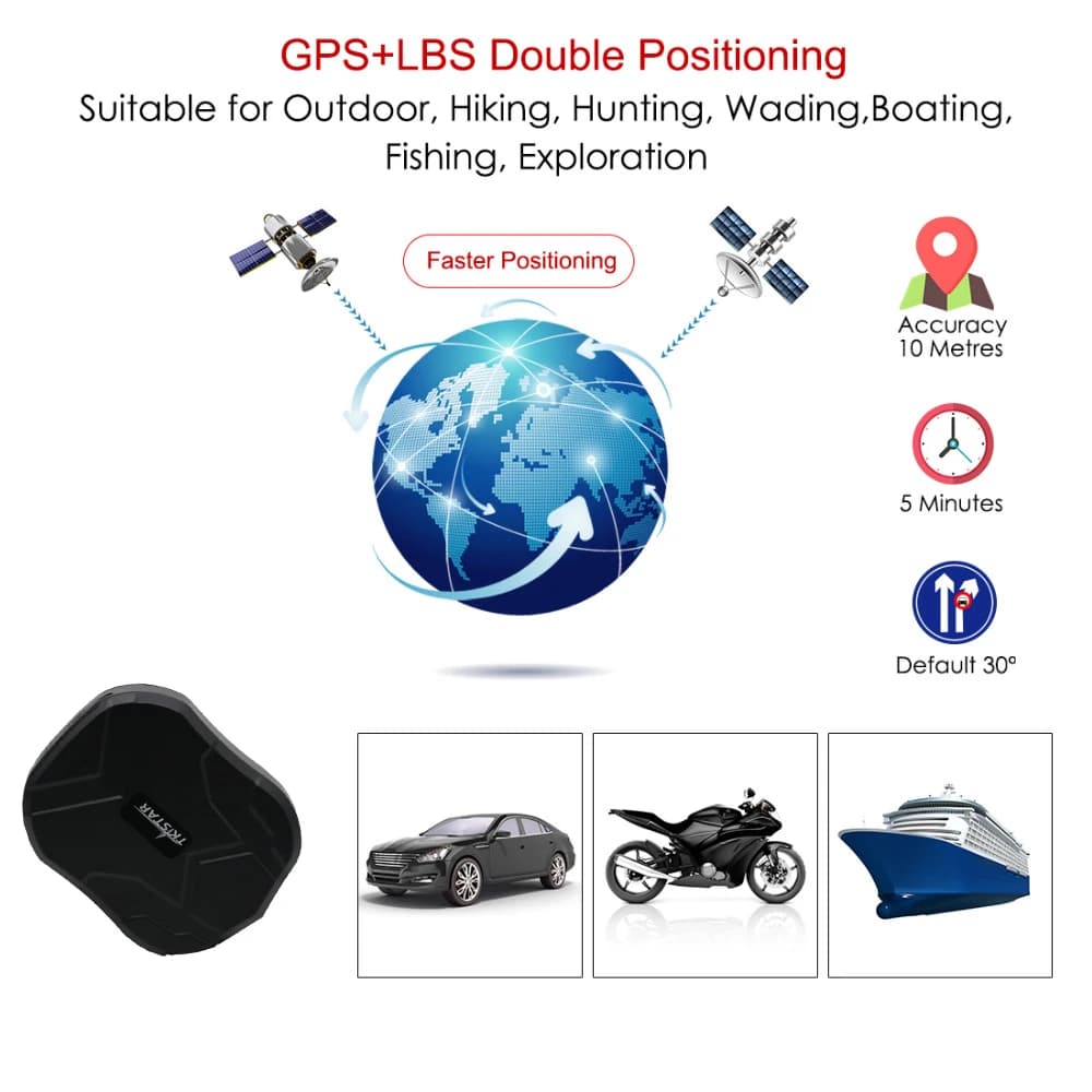 2G GPS Tracker Car 1500mAh GPS Vehicle Tracker TKSTAR TK905-Mini GPS Locator GPS Tracker Auto Magnet Free Web APP PK TK913 — view 3