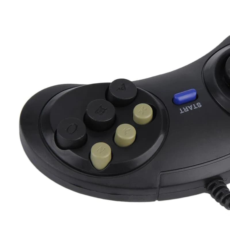 Universal Handle Game Controller Classic Wired 6 Buttons Remote Control For SEGA MD2 PC MAC Mega Drive Gaming Accessories — view 3