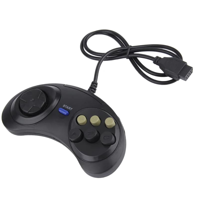 Universal Handle Game Controller Classic Wired 6 Buttons Remote Control For SEGA MD2 PC MAC Mega Drive Gaming Accessories — view 5