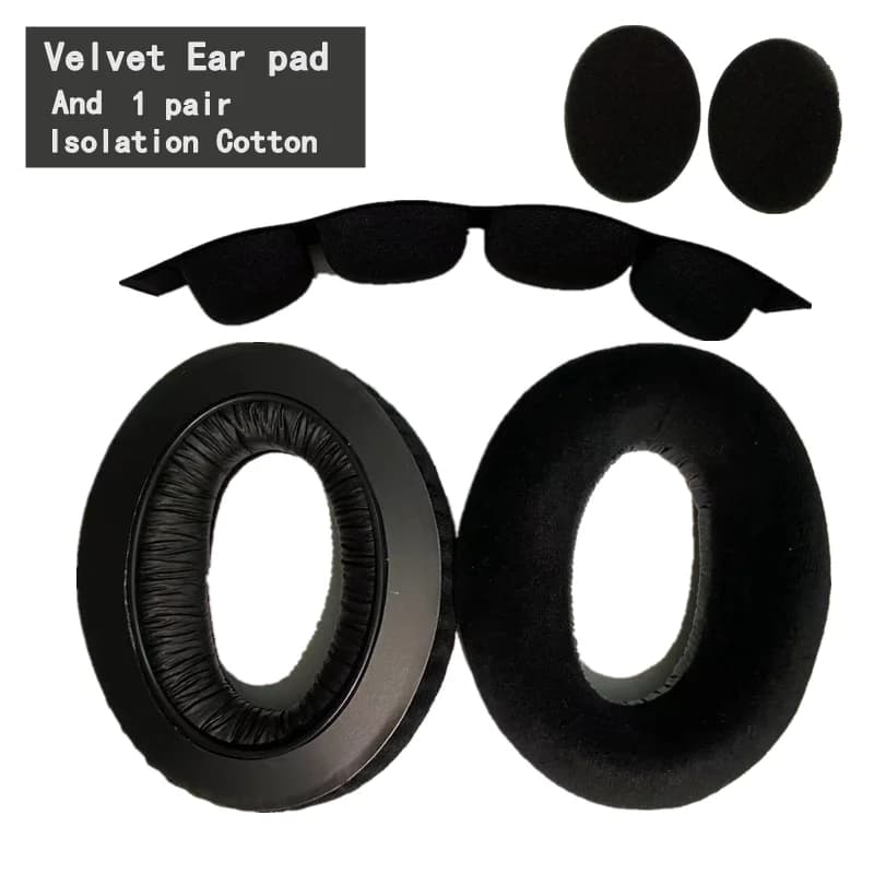 Replacement VELVET Ear Pads for SENNHEISER HD650 HD600 HD580 HD660 S HD565 HD545 Headphones And Headband Cushions Earpad SET — view 4