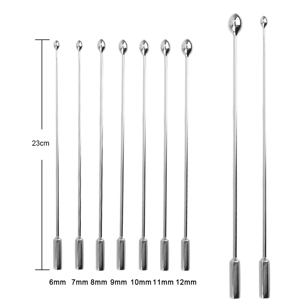 IKOKY Male Urethral Dilator Metal Urethral Catheter Penis Plug Sounding Horse Eye Stimulation Adult Products Sex Toys for Men — view 2