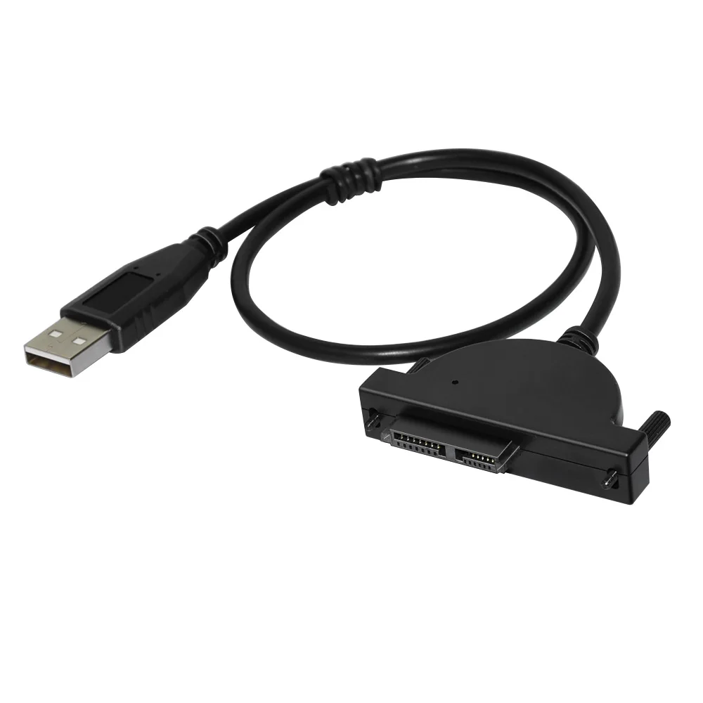 DeepFox USB 2.0 SATA Cable CD/DVD-ROM Drive Cable Optical Driver Adapter Cable For PC Laptop Notebook — view 5