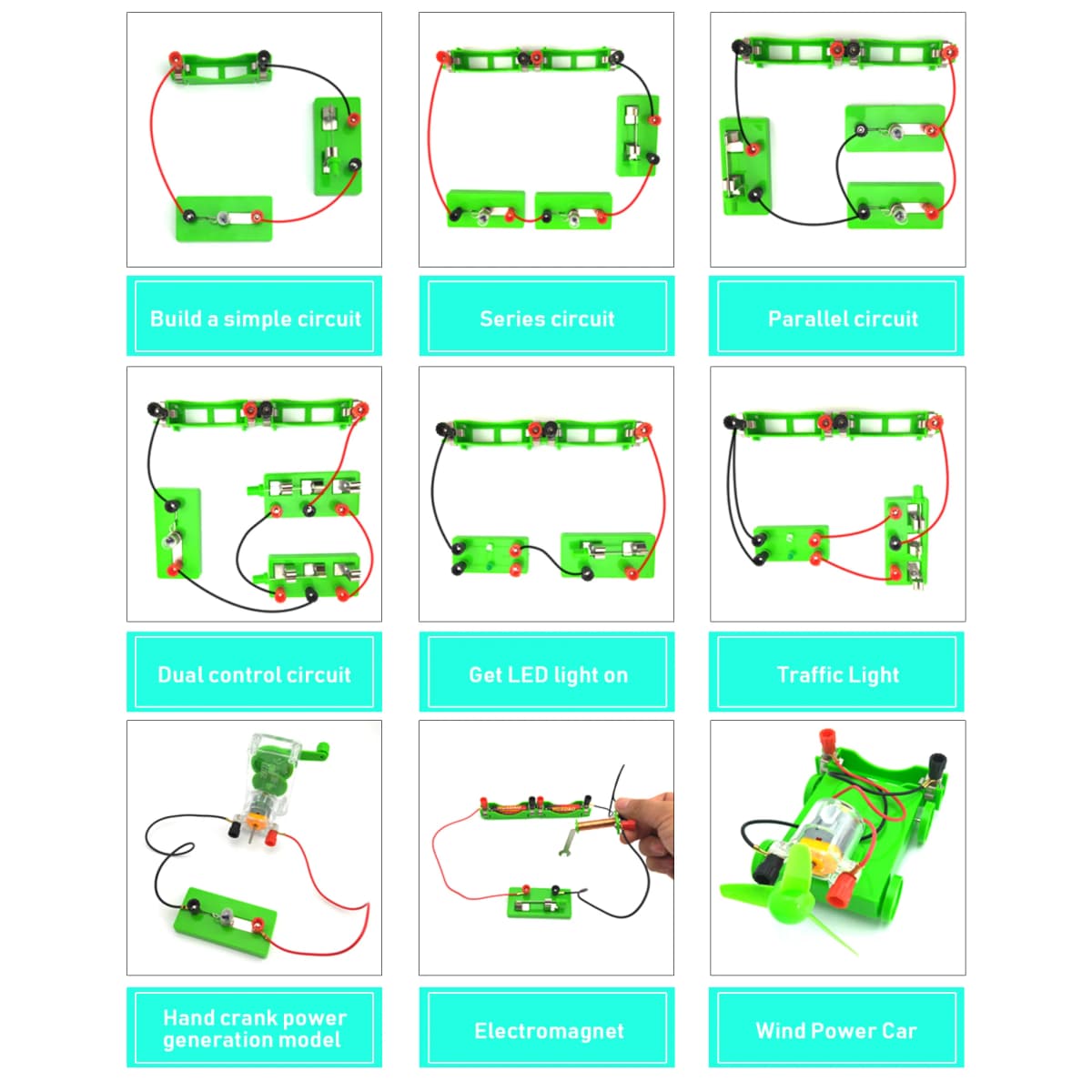 Student Electric Circuit Education Kits for School Lab Learning Physics Electromagnetic Experiments Teaching Aids Science Toys — view 2