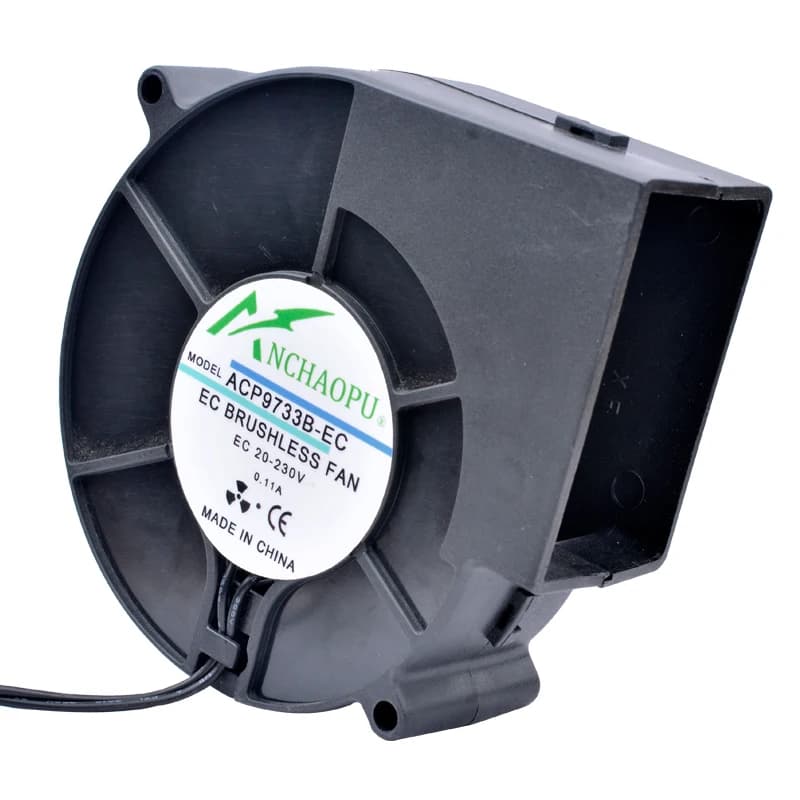 75mm 97mm 120mm Blower Fan EC Brushless Turbo Fan Cooling Fan DC20V AC110V 120V 220V 240V Ball Bearing for Cabinets — view 5