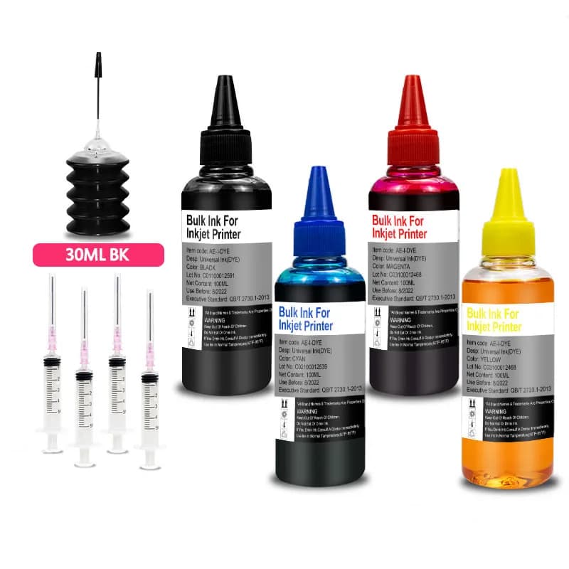 MorePage Universal Refill DYE Ink kit For Epson Canon HP Brother DELL Inkjet deskjet CISS Cartridge Printer Ink — view 2