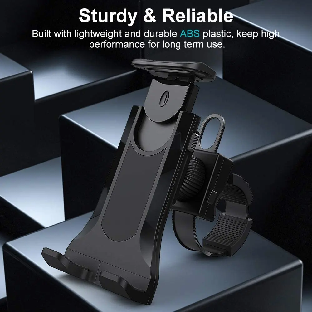 Universal Bike Treadmill Holder Stand for iPad Air 4 Pro Indoor Gym Handlebar Tablet Mount Holder for 4 to 11 inch Mobile Device — view 2